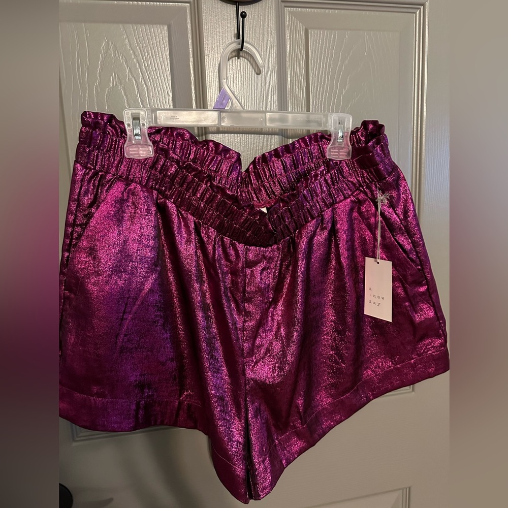 Fuchsia colored shorts